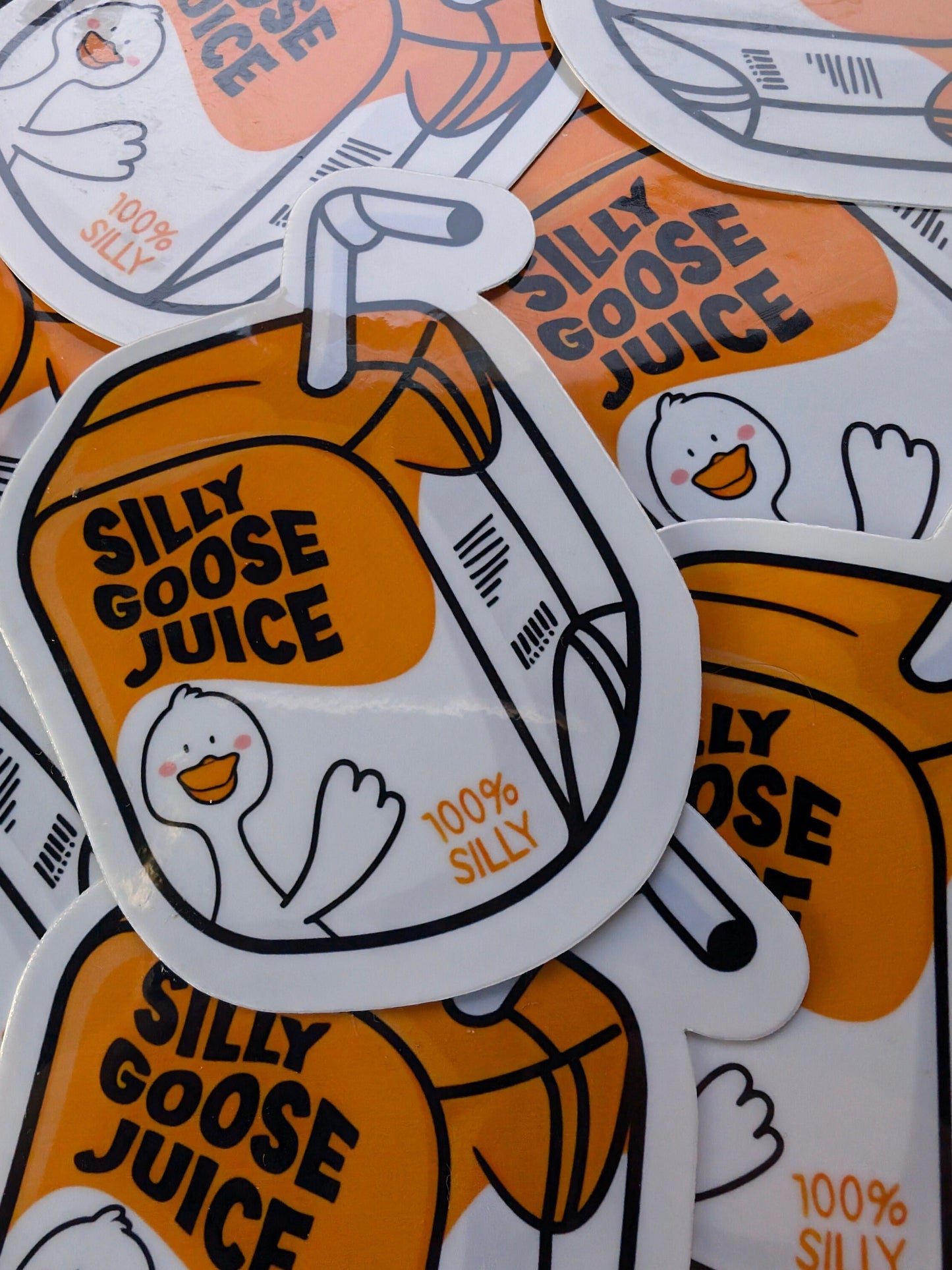 Silly Goose Juice Sticker | Funny Sticker | Water Bottle | Laptop | Waterproof | Cute