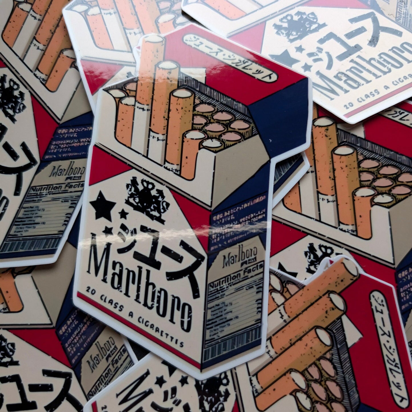 Marlboro Vinyl Sticker | Durable | High Quality | Waterproof | Cigarettes