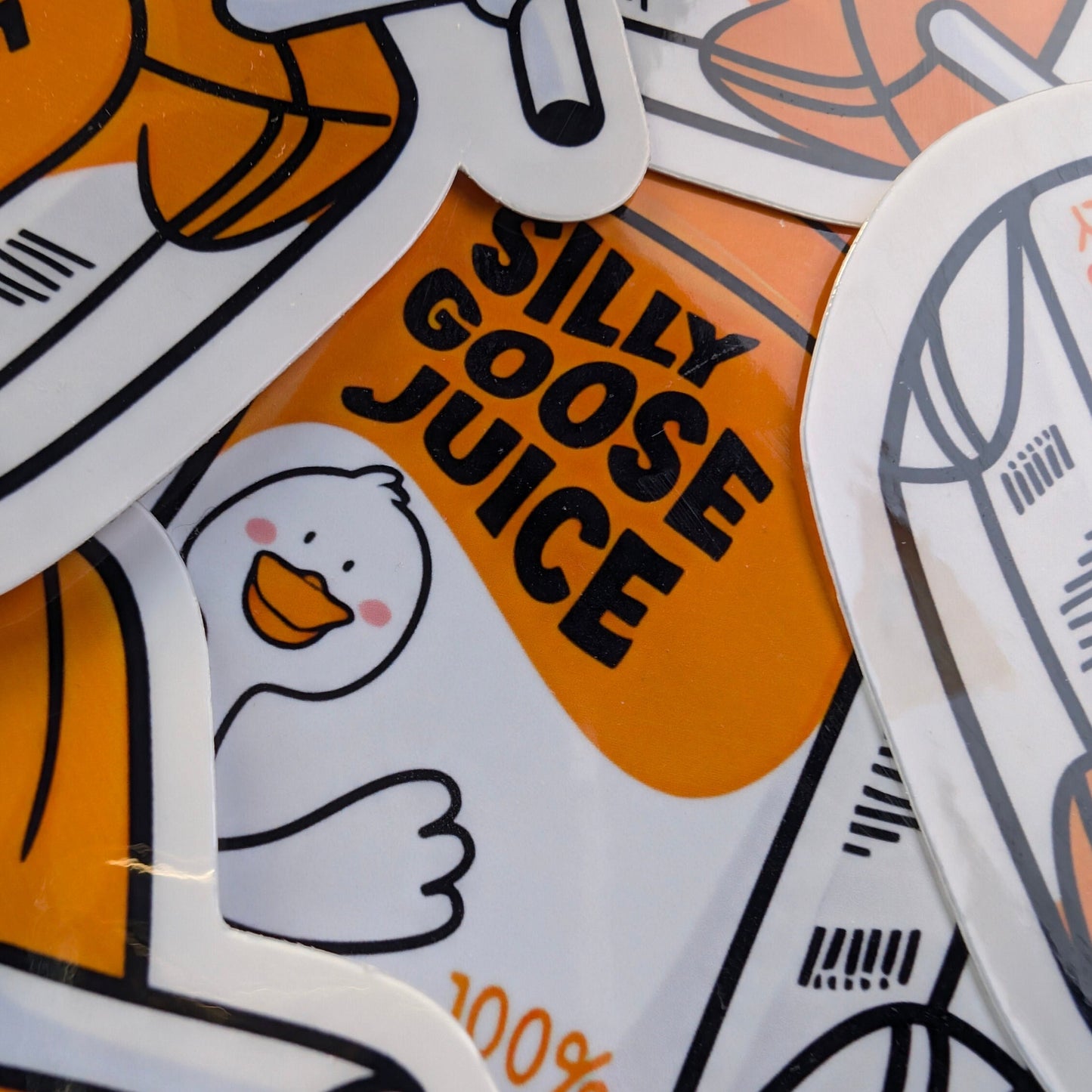 Silly Goose Juice Sticker | Funny Sticker | Water Bottle | Laptop | Waterproof | Cute