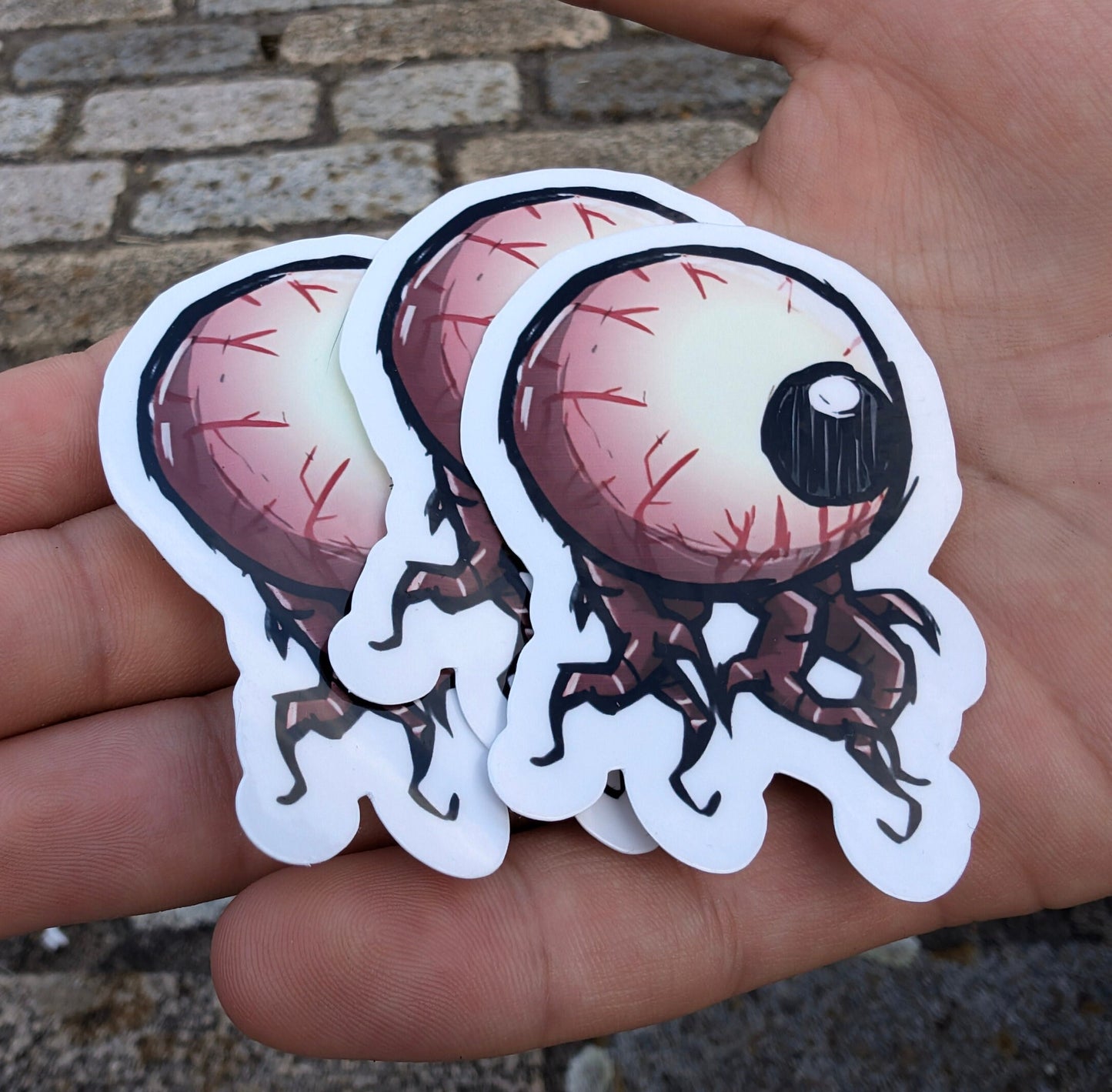 Melting Eyeball Sticker | Don't Starve | Terraria | Water Bottle | Laptop | Waterproof | Cute