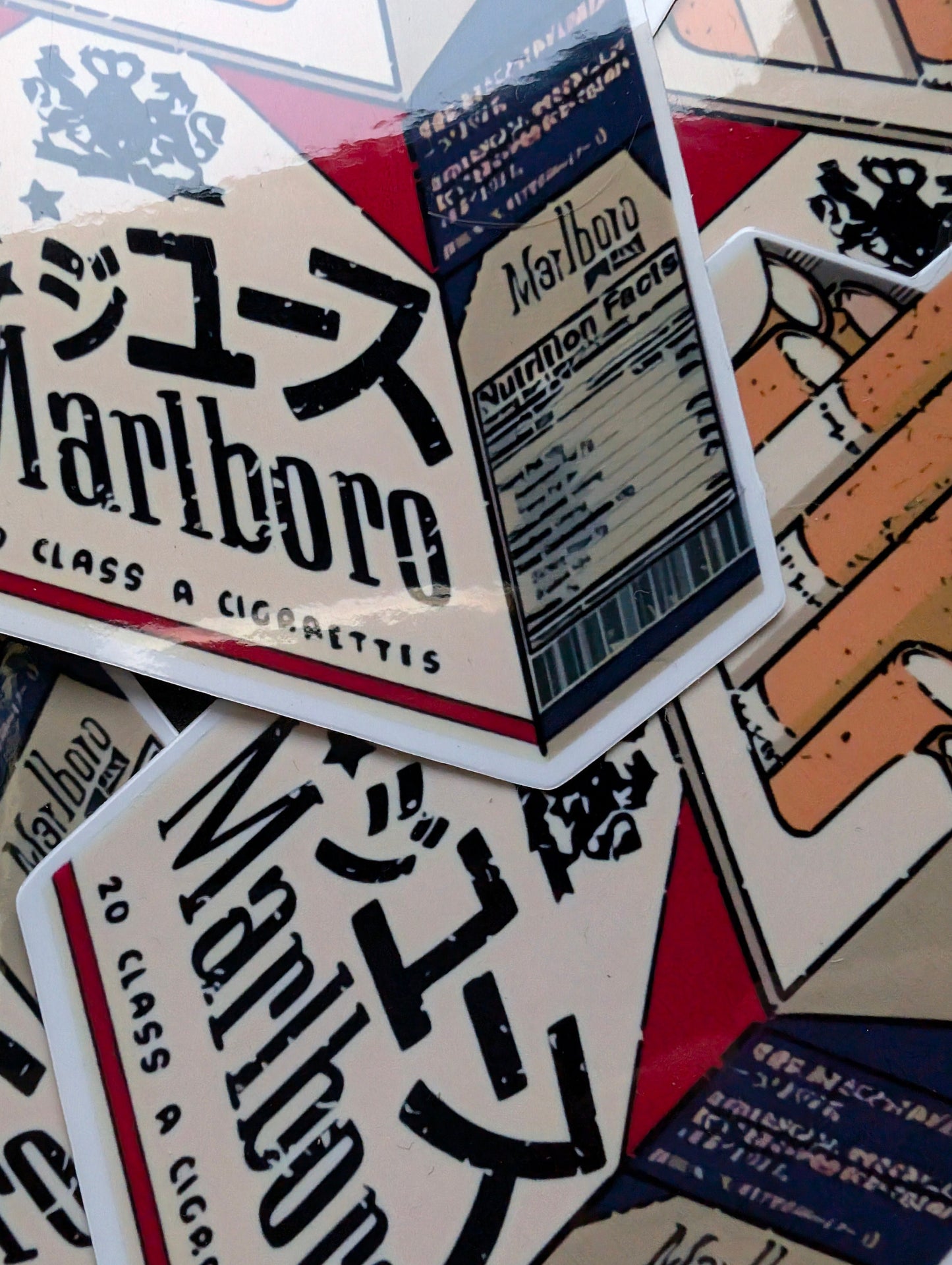 Marlboro Vinyl Sticker | Durable | High Quality | Waterproof | Cigarettes