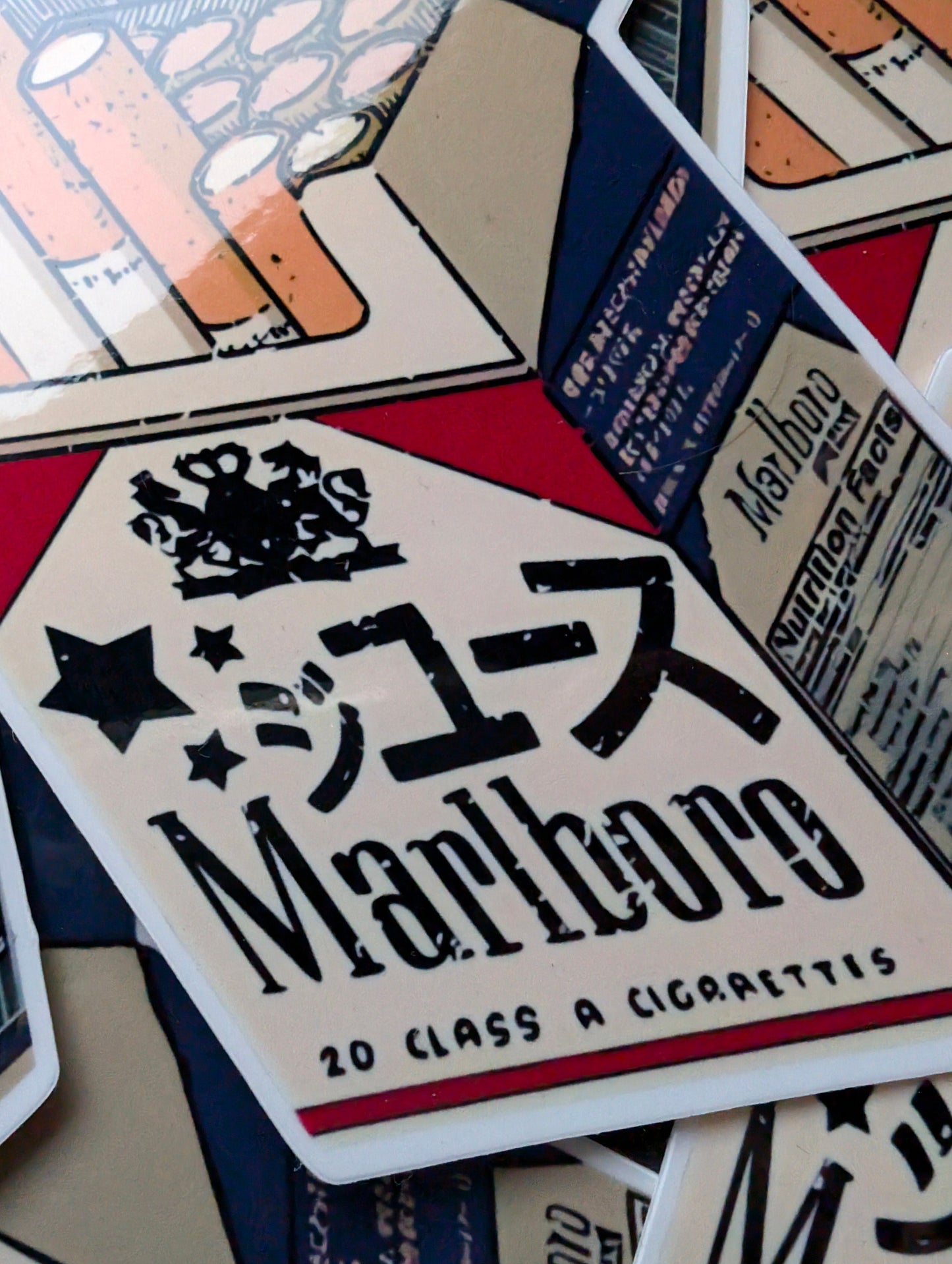 Marlboro Vinyl Sticker | Durable | High Quality | Waterproof | Cigarettes