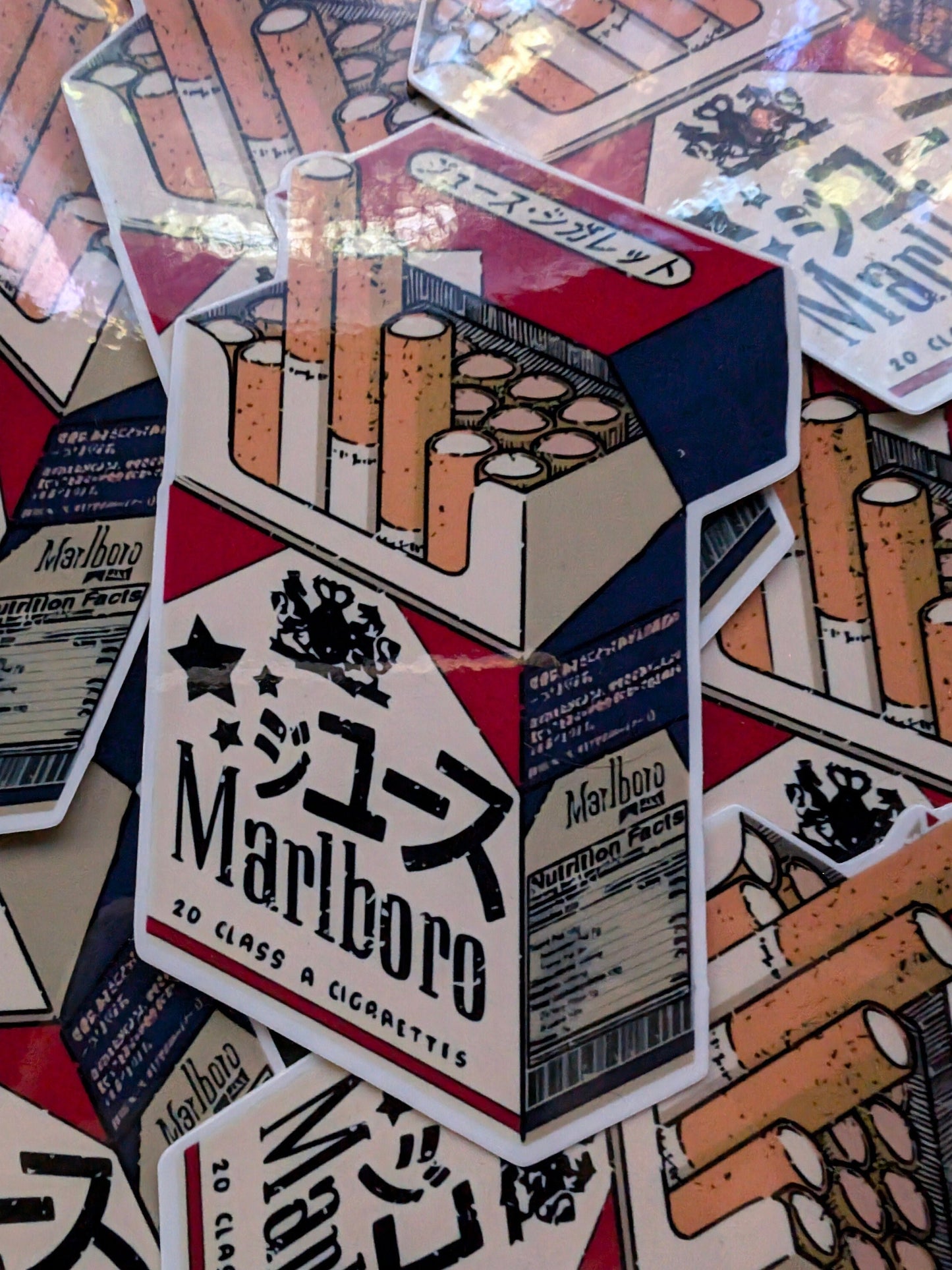 Marlboro Vinyl Sticker | Durable | High Quality | Waterproof | Cigarettes