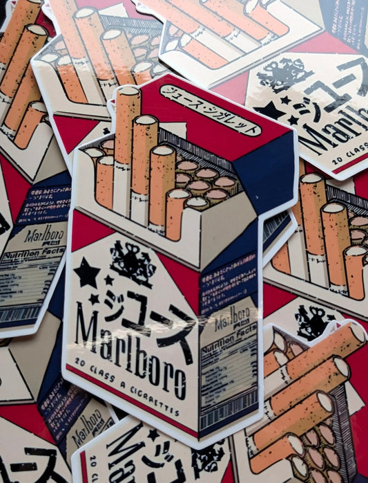 Marlboro Vinyl Sticker | Durable | High Quality | Waterproof | Cigarettes