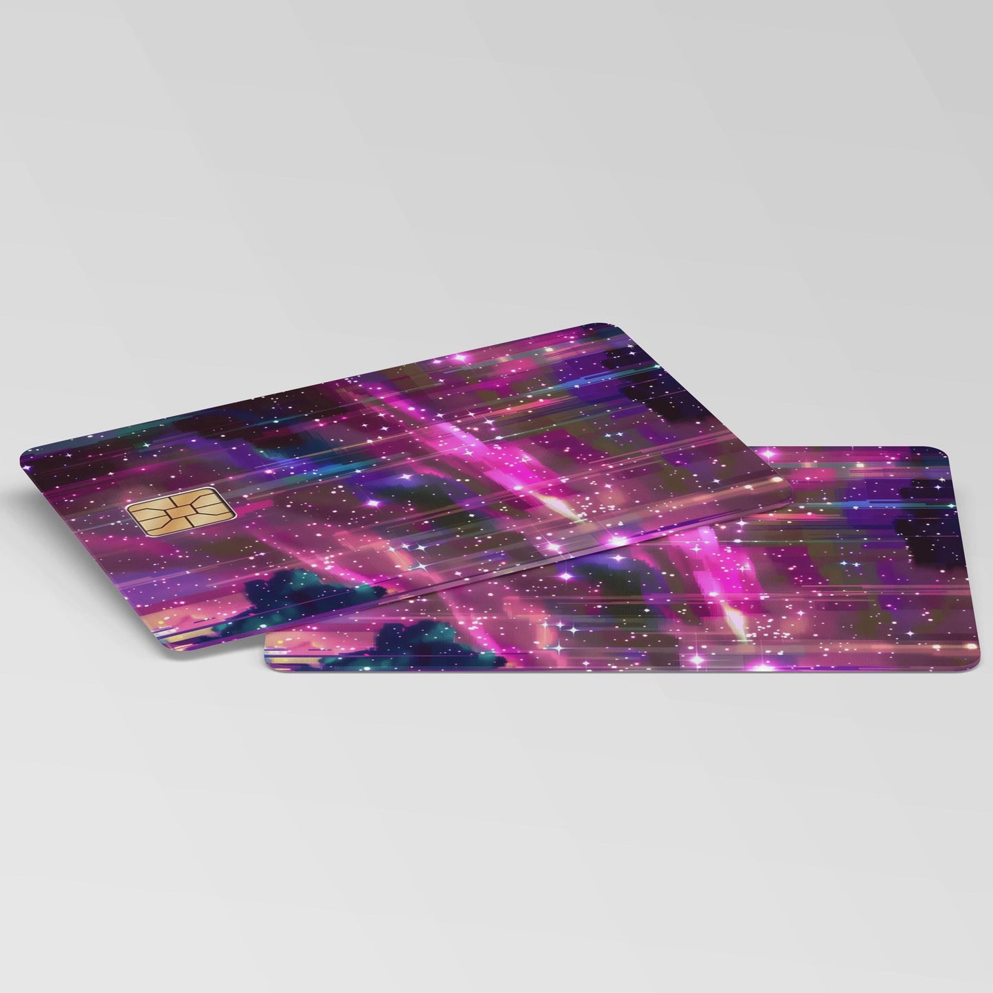 Vaporwave Galaxy Space Credit Card Skin | 90s 80s Retro Anime Slap | Vaporwave Cloud | Cute Cloud Sticker, Holograpic card skin,