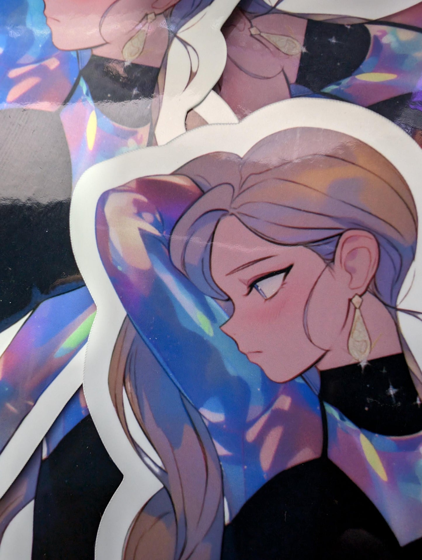 Super Retro Sticker | Big sticker | Vintage Style | High-Quality Vinyl | Waterproof | 90s 80s Retro Anime Slap | Vaporwave Girl