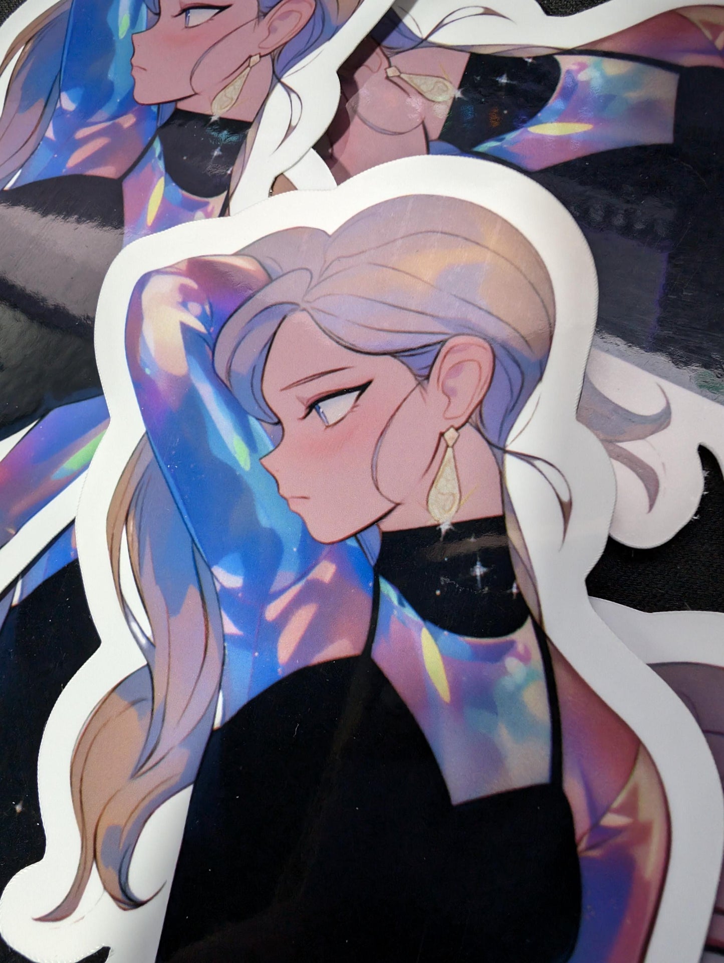 Super Retro Sticker | Big sticker | Vintage Style | High-Quality Vinyl | Waterproof | 90s 80s Retro Anime Slap | Vaporwave Girl